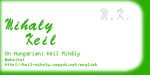 mihaly keil business card